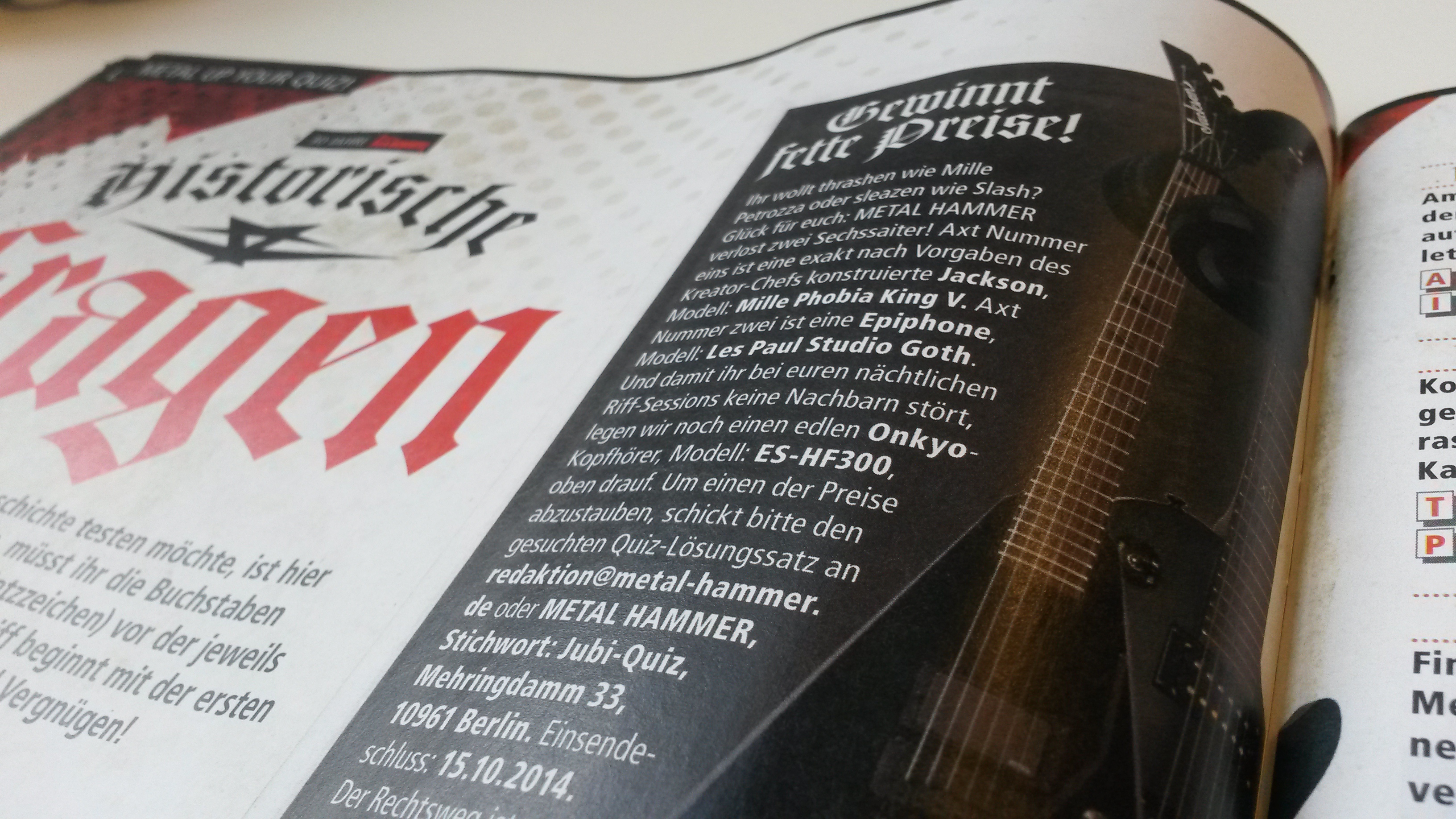 METAL HAMMER-Ausgabe Oktober 2014