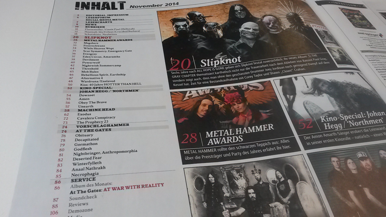 METAL HAMMER-Ausgabe November 2014