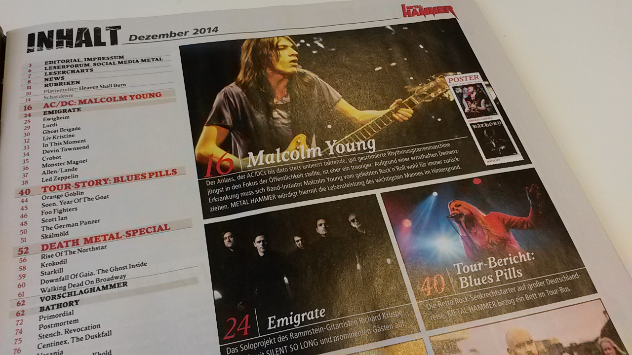 METAL HAMMER-Ausgabe 12/2014