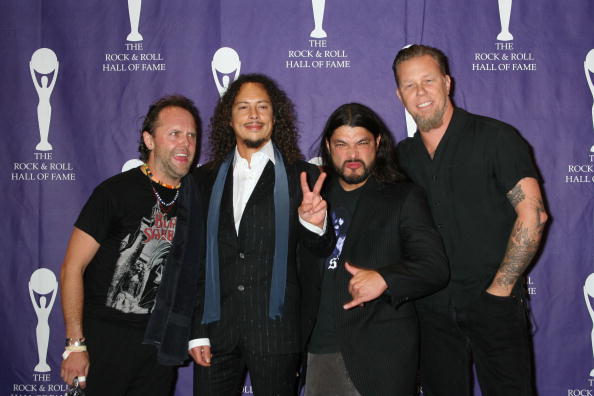UNITED STATES - MARCH 13:  Photo of METALLICA; March 13, 2006 -21st Annual Rock and Roll Hall of Fame Induction Ceremony at t