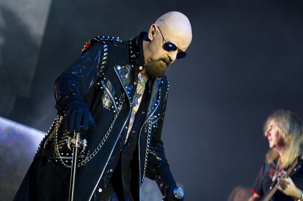 Rob Halford (Gesang), 'JUDAS PRIEST', Redeemer Of Souls Tour 2015, Konzert in der Arena am 09.06.2015, in  Berlin, Germany,