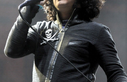 INDIO, CA - APRIL 15:  Cedric Bixler-Zavala of At the Drive-In performs as part of Day 3 of the 2012 Coachella Valley Musi...