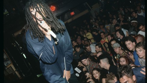 NEW YORK - JUNE 13:  Lead Singer H.R. (Human Rights) of the seminal Punk band Bad Brains performs live at the Roseland Bal...