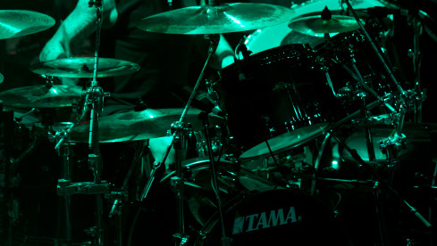 LOS ANGELES, CA - OCTOBER 22:  Drummer Paul Bostaph of the Heavy Metal Band Testament performs live in concert at Club Nok...