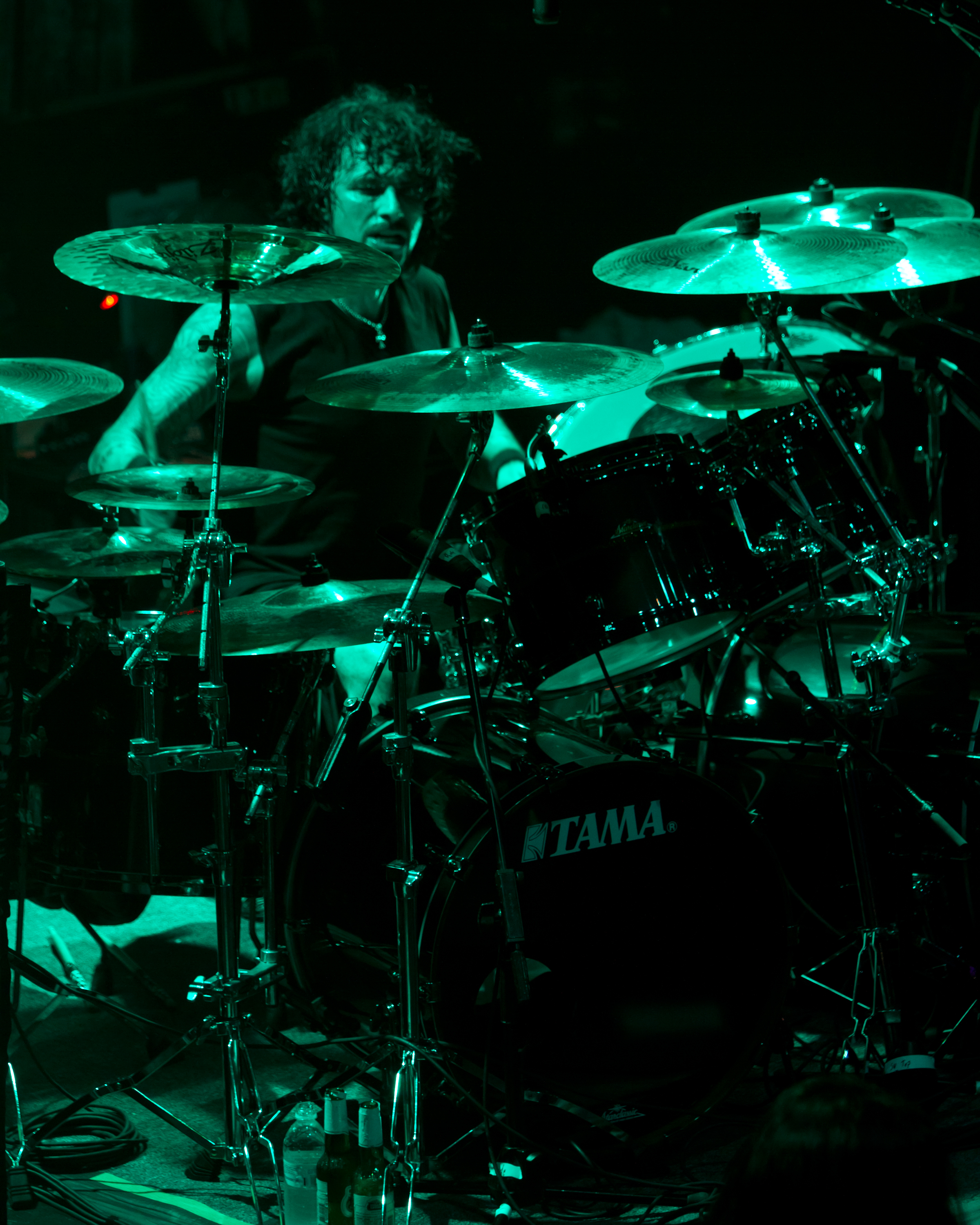 LOS ANGELES, CA - OCTOBER 22:  Drummer Paul Bostaph of the Heavy Metal Band Testament performs live in concert at Club Nok...