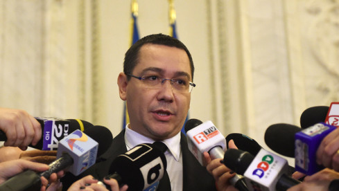 Victor Ponta während eines Presse-Statements am 4.November 2015