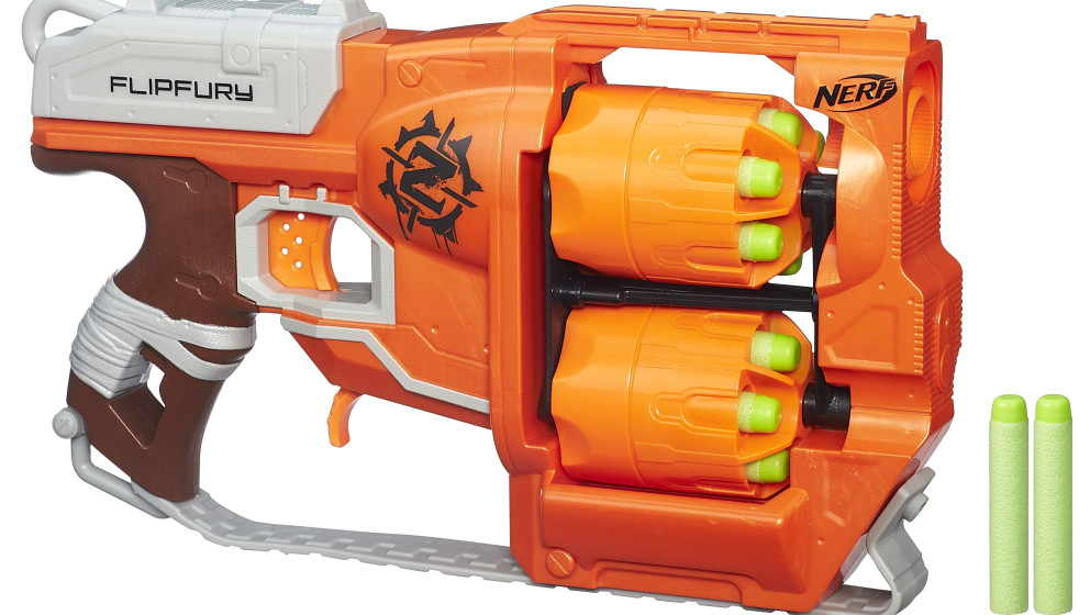 A9603EU4 Nerf Zombie Strike FlipFury Inhalt