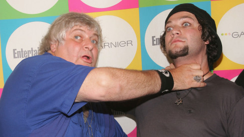 NEW YORK - JUNE 16:  TV personality Bam Margera (R) and his uncle Vincent Margera attend Entertainment Weekly's "The Must ...