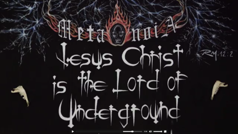 Das Motto der Metal-Kirche.