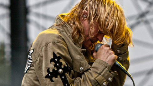 Wes Scantlin bei einem Puddle of Mudd-Auftritt in 2011.