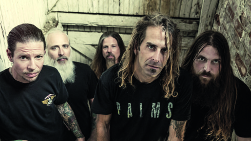 Lamb Of God - hier noch mit ex-Drummer Chris Adler (M.)