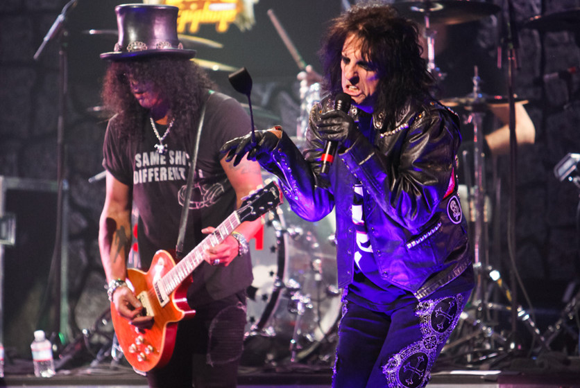 Slash und Alice Cooper