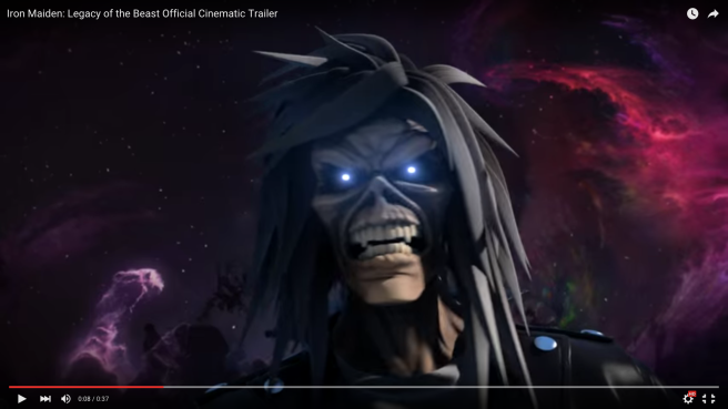 Screenshot aus dem Trailer zu ‘Iron Maiden: Legacy Of The Beast’.