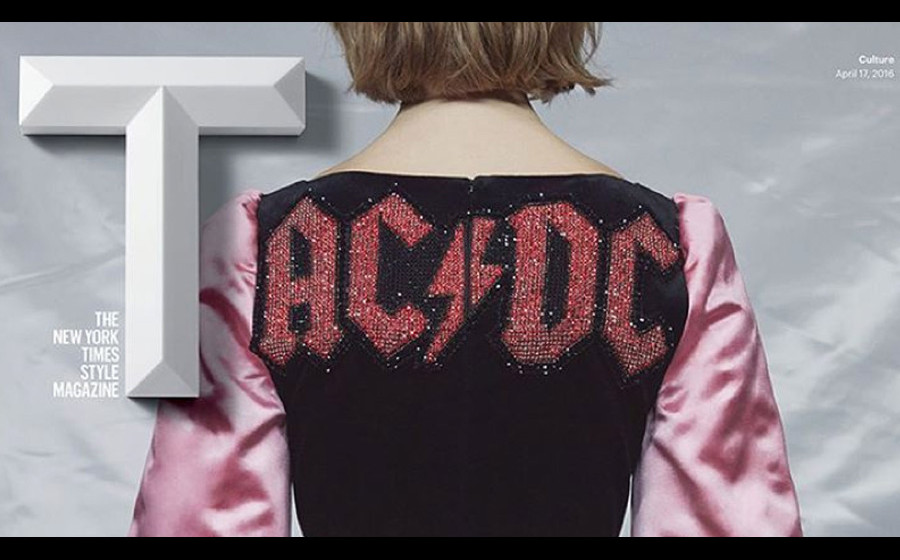 Das AC/DC-Kleid von Gucci.