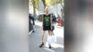 PARIS, FRANCE - OCTOBER 4: Model wears a Metallica t-shirt on day 6 during Paris Fashion Week Spring/Summer 2016/17 on Oct...