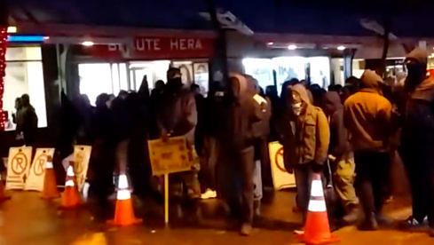 Demonstration gegen Graveland-Auftritt in Kanada.