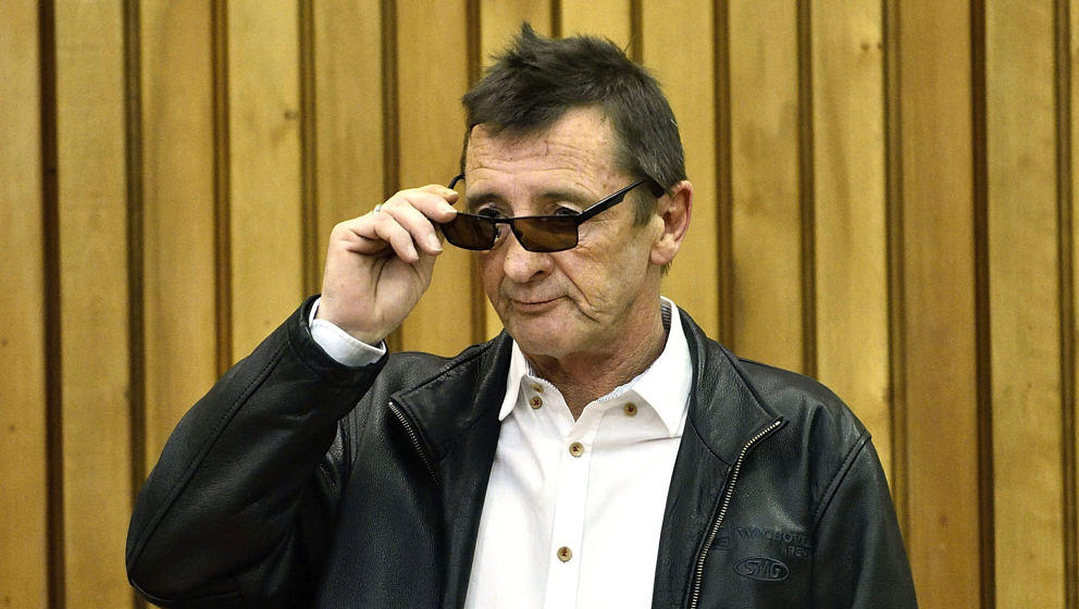 Phil Rudd bei einer Gerichtsverhandlung im Jahr 2015.