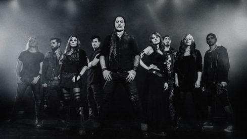 Das Line-Up von Eluveitie im Jahr 2017