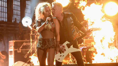 James Hetfield, Lady Gaga, Grammys 2017