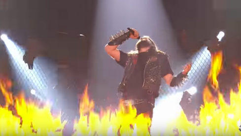 Louis-Paul Gauvreau während seiner Black Metal-Peformance bei La Voix 5.