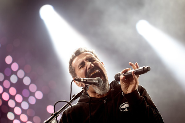 Sänger Serj Tankian tritt am 04.06.2017 beim Musikfestival 'Rock am Ring' in Nürburg (Rheinland-Pfalz) mit der US-amerikani