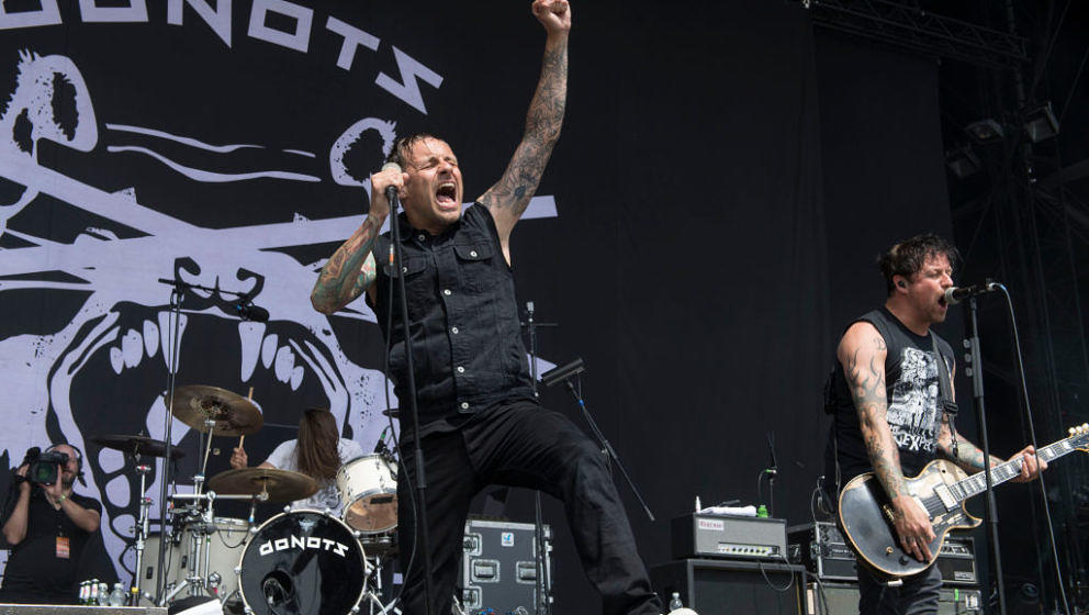 NUERBURG, GERMANY - JUNE 03: Ingo Knollmann of the Donots performs on stage during the second day of 'Rock am Ring' on June 3