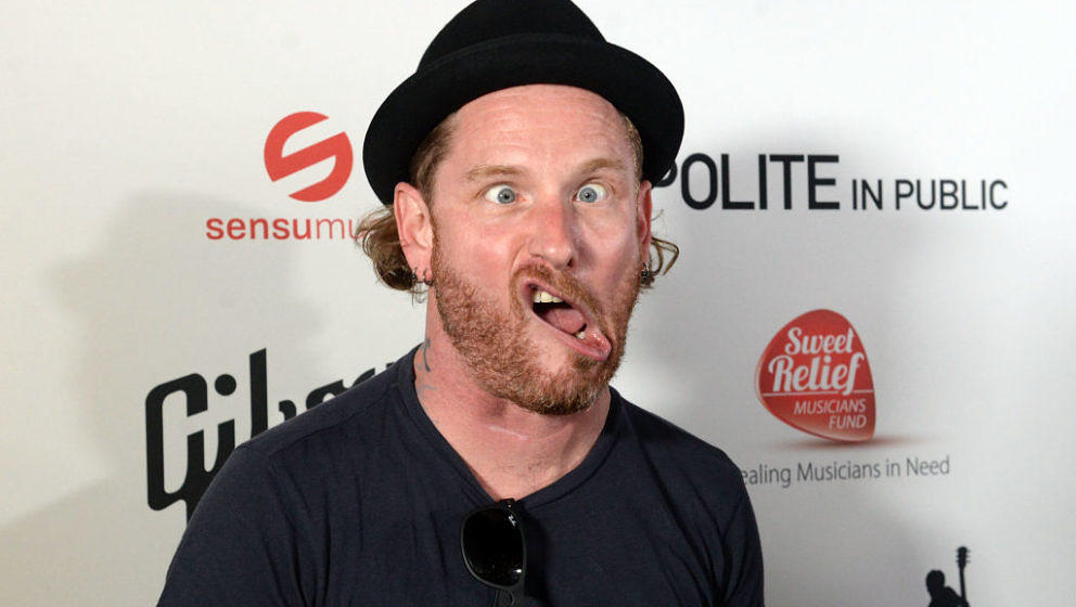 LOS ANGELES, CA - MAY 14:  Singer Corey Taylor of Slipknot and Stone Sour attends the 'Strange 80's' benefit concert at The F