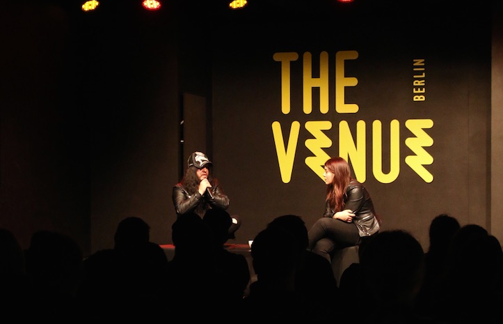 Joey Jordison/Vimic beim METAL HAMMER-Talk in The Venue Berlin