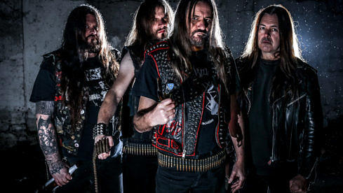 Sodom 2018: Husky, Yorck Segatz, Tom Angelripper, Frank Blackfire (v.l.n.r.)