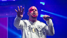 Ivan Moody von Five Finger Death Punch live in Berlin, 2017