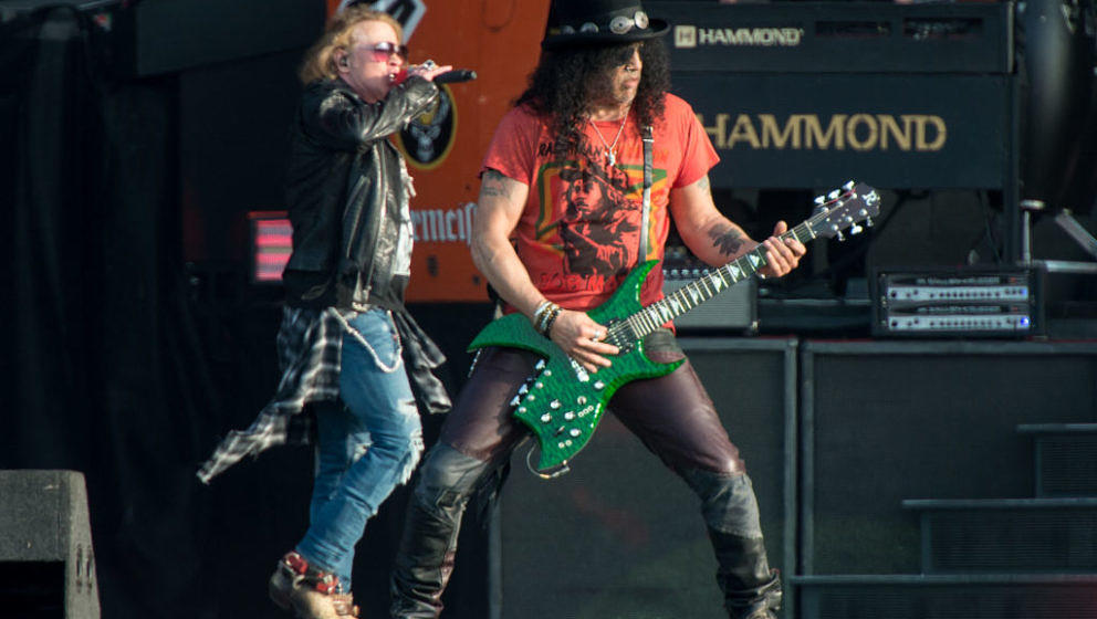 Axl Rose und Slash beim Guns N’ Roses-Auftritt auf dem Download Festival im Donington Park am 9.6.2018