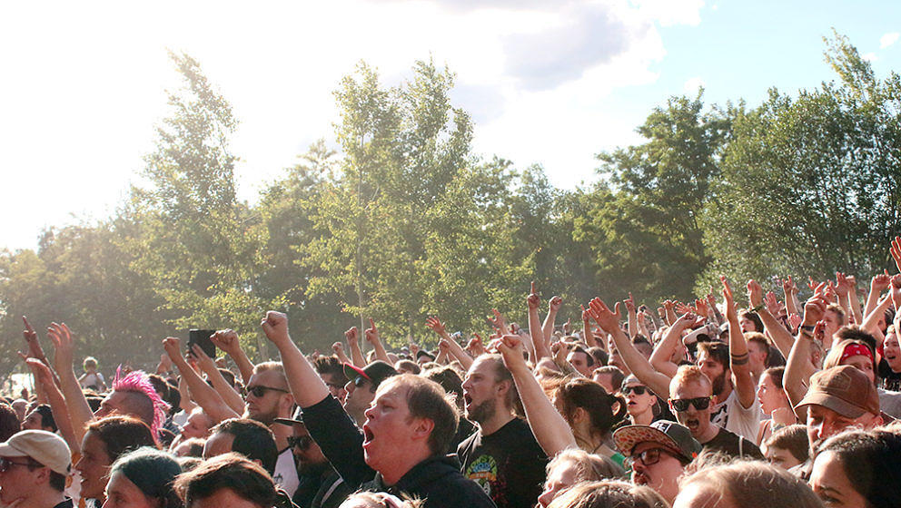 Publikum auf dem Punk In Drublic Festival 2018 Berlin