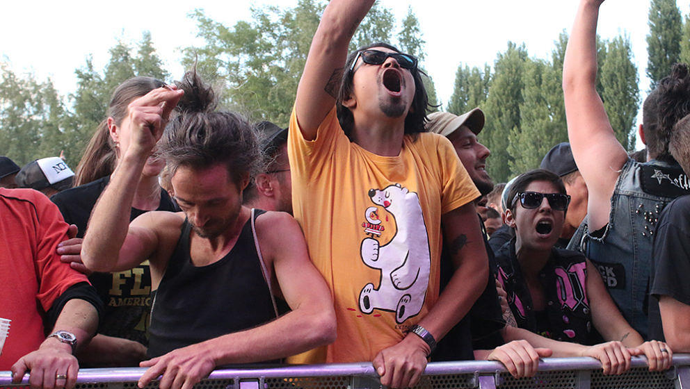 Publikum auf dem Punk In Drublic Festival 2018 Berlin
