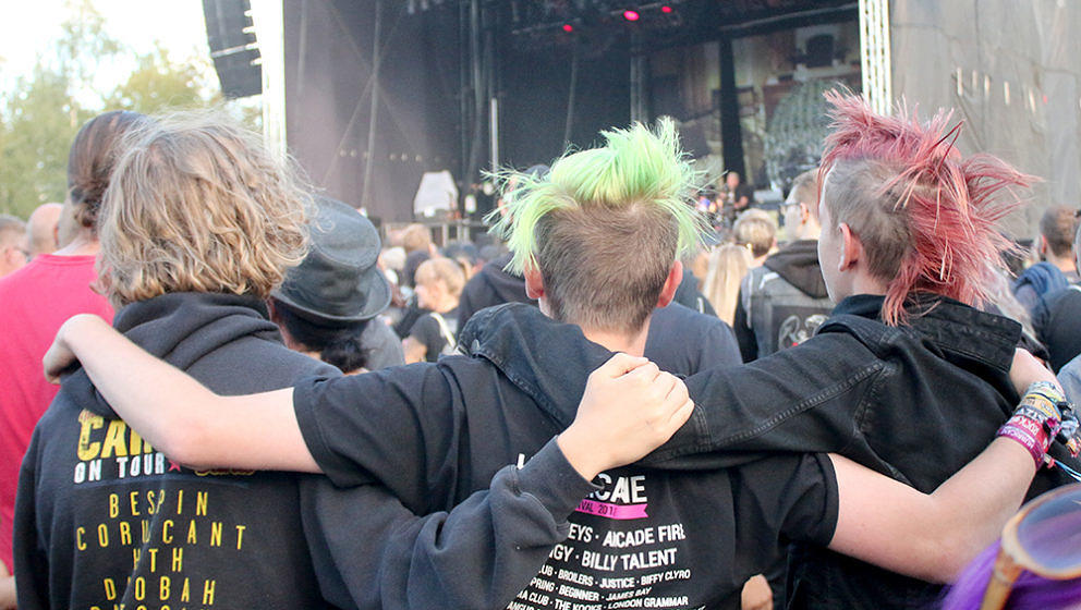 Publikum auf dem Punk In Drublic Festival 2018 Berlin