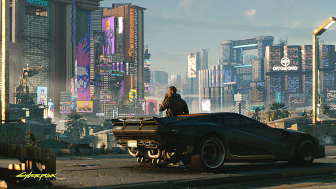 Szene aus „Cyberpunk 2077“