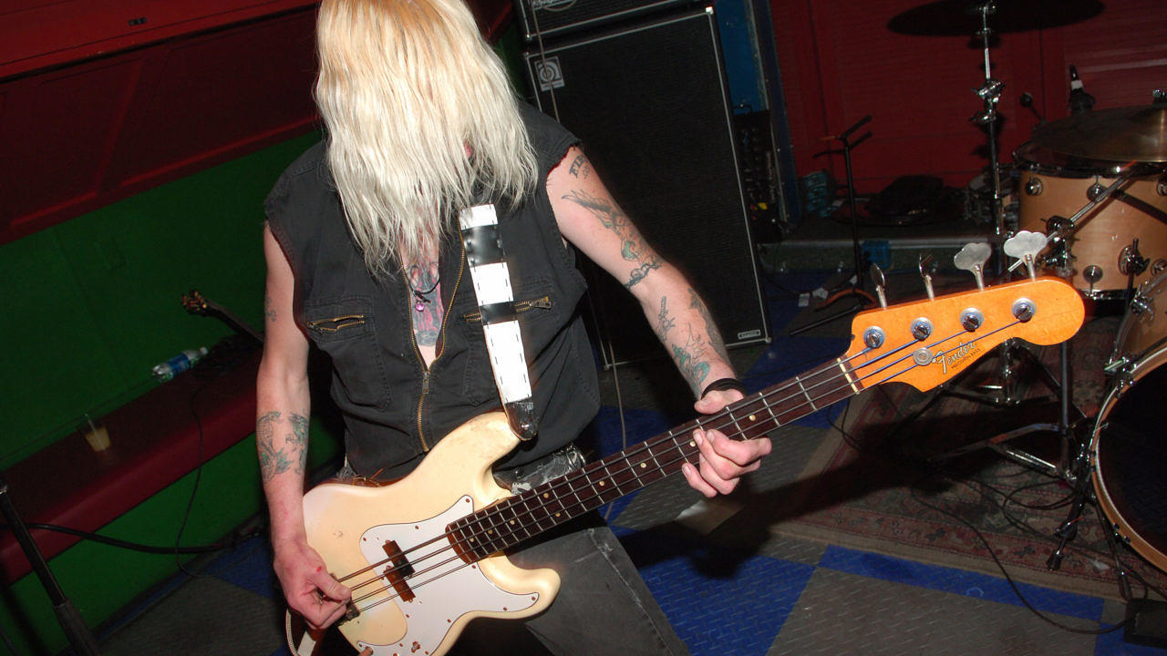 Randy Rampage mit D.O.A., 2006 beim Sundance Film Festival in der Star Bar, Park City, Utah, USA.