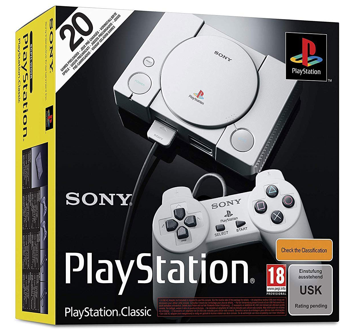 Verpackung der PlayStation Classic