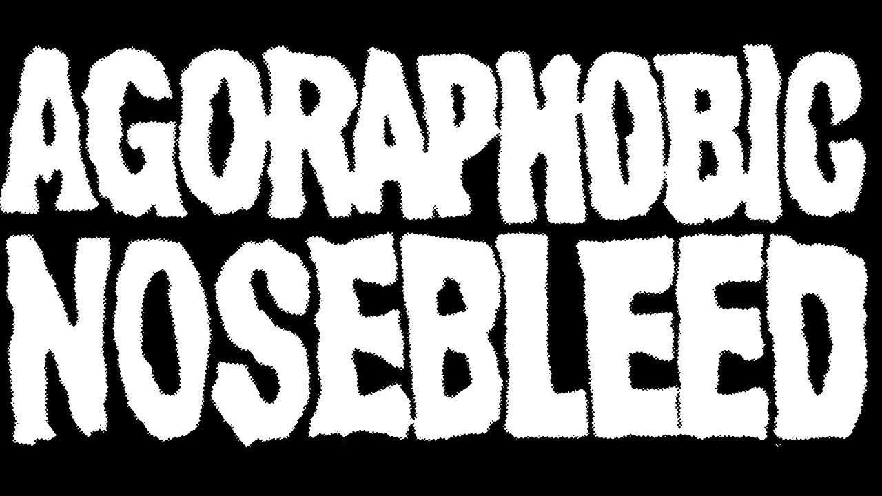 Agoraphobic-Nosebleed_Logo-White On Blakc