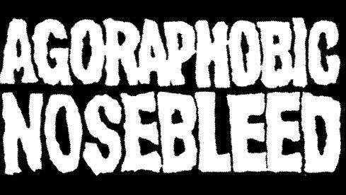 Agoraphobic-Nosebleed_Logo-White On Blakc