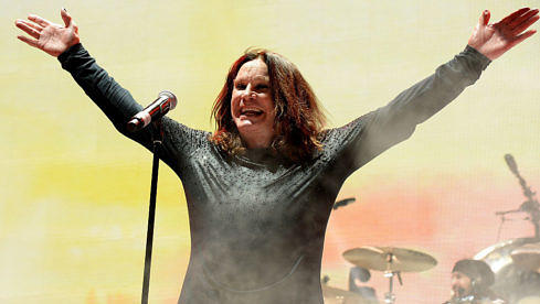 Ozzy Osbourne mit Black Sabbath im Madison Square Garden am 25. Februar 2016.