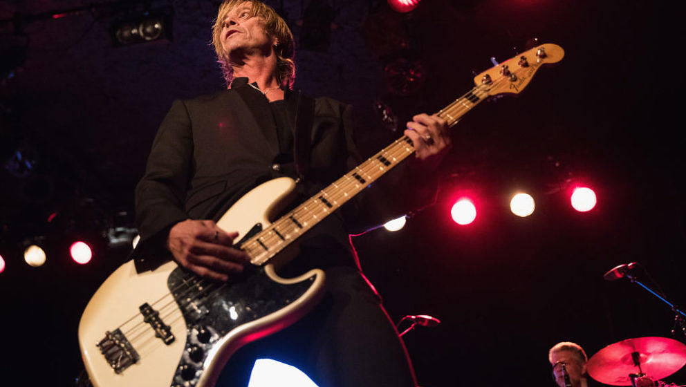 SEATTLE, WA - MAY 10:  Bassist Duff McKagan of Guns and Roses performs on stage during the MusiCares Concert For Recovery pre