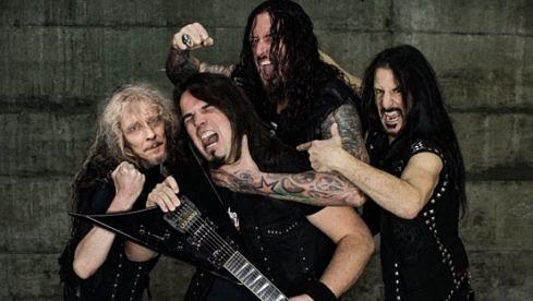 Die neue Destruction-Besetzung: Mike Sifringer und Damir Eskic an den Gitarren, Schmier am Bass sowie Randy Black an den Drums (v.l.)