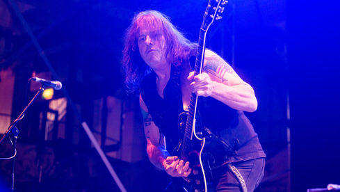 Ross "The Boss" Friedman beim Rebellion Festival am 5. August 2016 in Blackpool, England