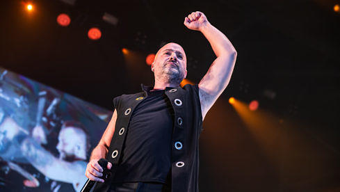 Disturbed-Frontmann David Draiman im Zenith München, 25.4.2019