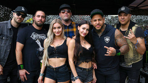 Bad Wolves backstage bei Rock im Park 2019