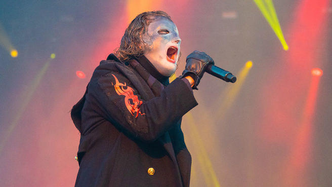 Corey Taylor während eines Live-Auftritts von Slipknot (hier beim Download Festival 2019)