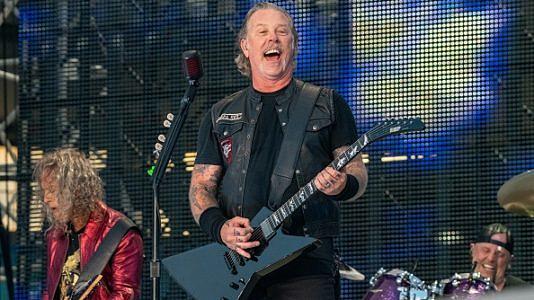 James Hetfield von Metallica bei der Stadion-Show am 9. Juli 2019 in Göteborg
