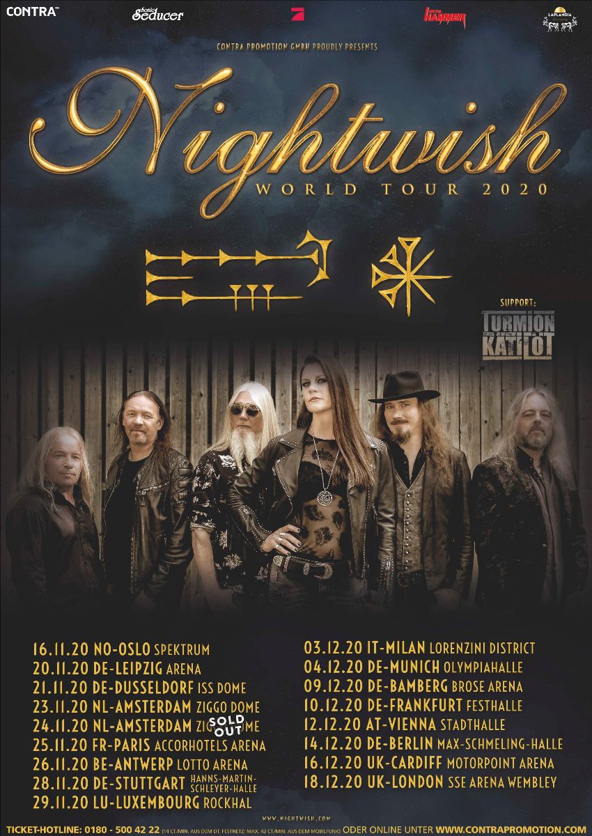 METAL HAMMER präsentiert Nightwish + Turmion Kätilöt Tour 2020