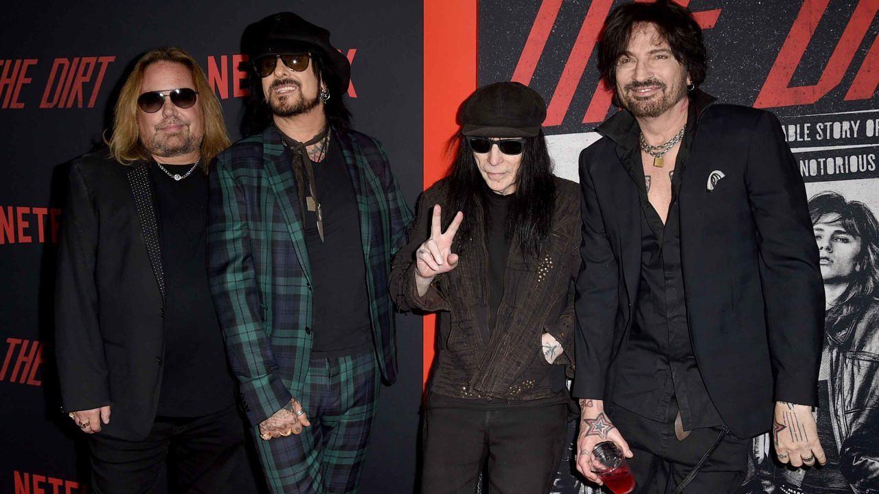 Mötley Crüe bei der Premiere des Netflix-Films ‘The Dirt’
