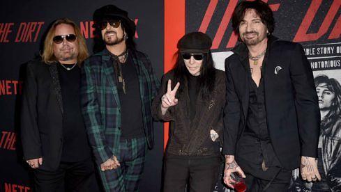 Mötley Crüe bei der Premiere des Netflix-Films ‘The Dirt’